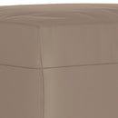 bænk 70x35x41 cm mikrofiberstof gråbrun