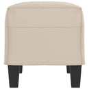 bænk 70x35x41 cm mikrofiberstof cremefarvet
