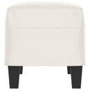 bænk 70x35x41 cm mikrofiberstof beige
