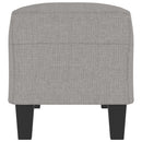bænk 100x35x41 cm stof lysegrå