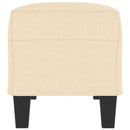 bænk 100x35x41 cm stof cremefarvet