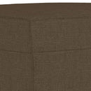 bænk 100x35x41 cm stof brun