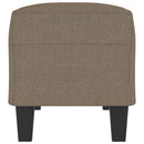 bænk 100x35x41 cm stof gråbrun