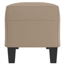 bænk 100x35x41 cm kunstlæder cappuccino farvet
