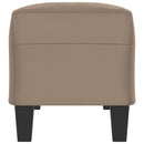bænk 100x35x41 cm mikrofiberstof gråbrun