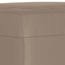 bænk 100x35x41 cm mikrofiberstof gråbrun