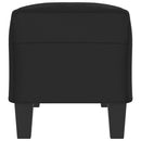 bænk 100x35x41 cm mikrofiberstof sort