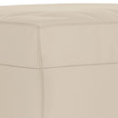 bænk 100x35x41 cm mikrofiberstof cremefarvet