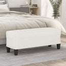 bænk 100x35x41 cm mikrofiberstof beige