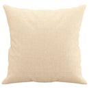 pyntepuder 2 stk. 40x40 cm stof cremefarvet