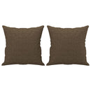 pyntepuder 2 stk. 40x40 cm stof brun