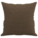 pyntepuder 2 stk. 40x40 cm stof brun