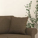 pyntepuder 2 stk. 40x40 cm stof brun