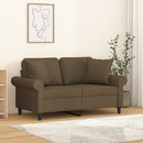 pyntepuder 2 stk. 40x40 cm stof brun