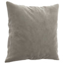 pyntepuder 2 stk. 40x40 cm velour lysegrå