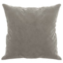 pyntepuder 2 stk. 40x40 cm velour lysegrå