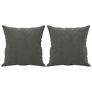 pyntepuder 2 stk. 40x40 cm velour mørkegrå