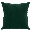 pyntepuder 2 stk. 40x40 cm velour mørkegrøn