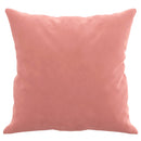pyntepuder 2 stk. 40x40 cm velour lyserød