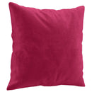 pyntepuder 2 stk. 40x40 cm velour vinrød