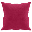 pyntepuder 2 stk. 40x40 cm velour vinrød