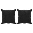 pyntepuder 2 stk. 40x40 cm velour sort