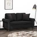 pyntepuder 2 stk. 40x40 cm velour sort
