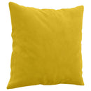 pyntepuder 2 stk. 40x40 cm velour gul