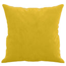 pyntepuder 2 stk. 40x40 cm velour gul