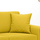 pyntepuder 2 stk. 40x40 cm velour gul