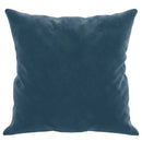 pyntepuder 2 stk. 40x40 cm velour blå