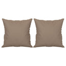 pyntepuder 2 stk. 40x40 cm mikrofiberstof gråbrun