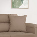 pyntepuder 2 stk. 40x40 cm mikrofiberstof gråbrun