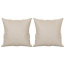 pyntepuder 2 stk. 40x40 cm mikrofiberstof cremefarvet