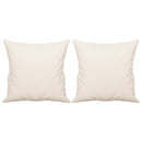 pyntepuder 2 stk. 40x40 cm mikrofiberstof beige