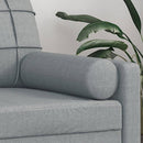 pyntepuder 2 stk. Ø15x50 cm stof grå