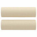 pyntepuder 2 stk. Ø15x50 cm stof cremefarvet