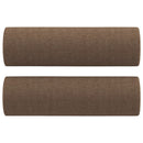 pyntepuder 2 stk. Ø15x50 cm stof brun