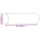 pyntepuder 2 stk. Ø15x50 cm stof brun