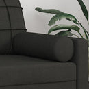 pyntepuder 2 stk. Ø15x50 cm stof sort