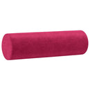 pyntepuder 2 stk. Ø15x50 cm velour vinrød
