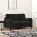 pyntepuder 2 stk. Ø15x50 cm velour sort