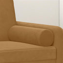 pyntepuder 2 stk. Ø15x50 cm velour brun