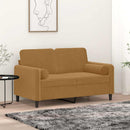 pyntepuder 2 stk. Ø15x50 cm velour brun