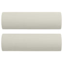 pyntepuder 2 stk. Ø15x50 cm velour cremefarvet