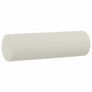 pyntepuder 2 stk. Ø15x50 cm velour cremefarvet