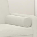 pyntepuder 2 stk. Ø15x50 cm velour cremefarvet