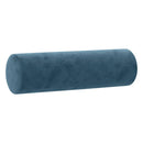pyntepuder 2 stk. Ø15x50 cm velour blå