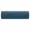 pyntepuder 2 stk. Ø15x50 cm velour blå