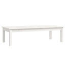 sofabord 110x50x30 cm massivt fyrretræ hvid